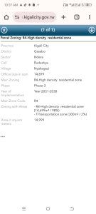 Land for sale in Kigali Ndera