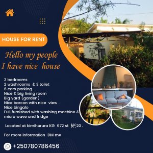 House for rent in kimihurura  it's only1300$